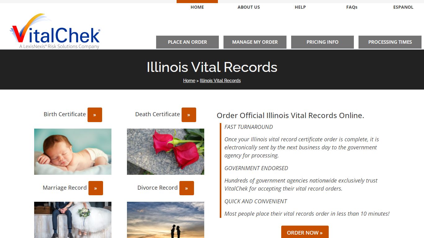 Illinois (IL) Vital Records | State Certificates - VitalChek
